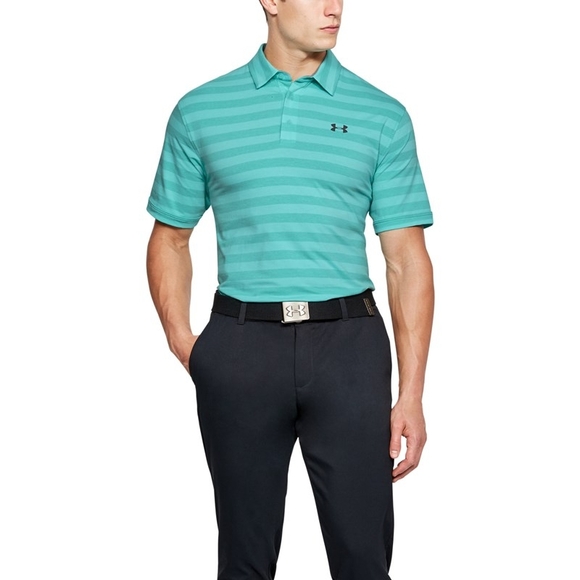 Under Armour Green Polo Shirt with Classic Collar and Athletic Fit XL - Picture 1 of 8